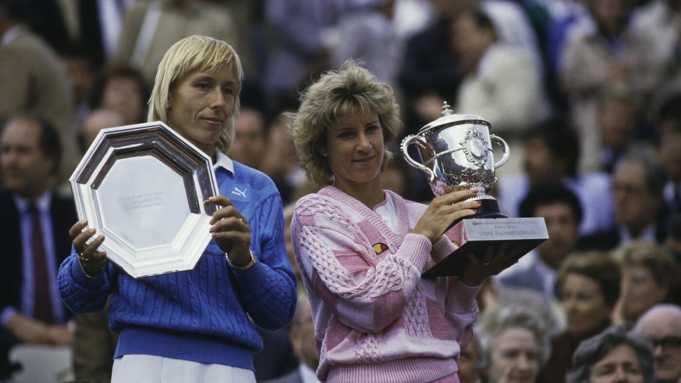 Former tennis rivals Chris Evert and Martina Navratilova face cancer together : NPR