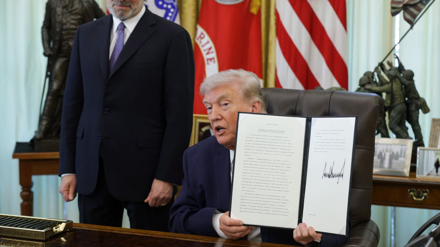 Judge in Boston blocks parts of Trump’s mail-in voting order : NPR