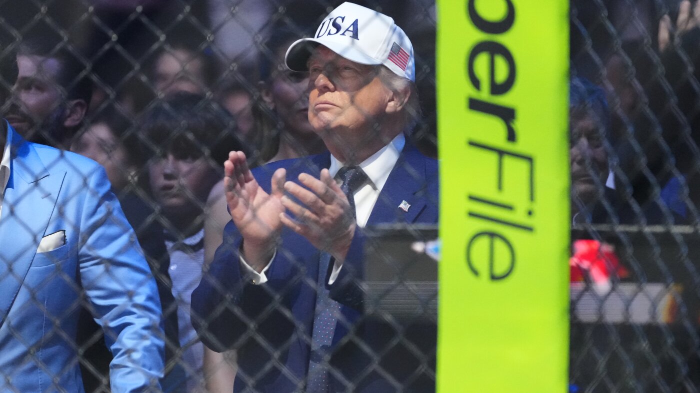 Authorities arrest 2 more suspects in planned attack on Trump's UFC show : NPR