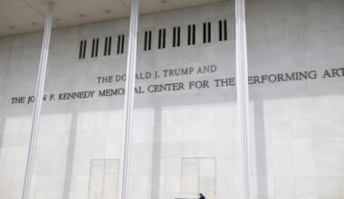 Kennedy Center board seeks pause of ruling ordering removal of Trump's name : NPR