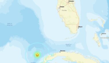 Epicenter of 6.1 magnitude earthquake placed at 60-plus miles west of Cuba; shaking felt in Southwest Florida; no tsunami expected | WGCU News