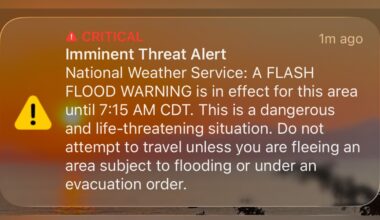 Why did an 'imminent threat alert' jolt Austin awake?
