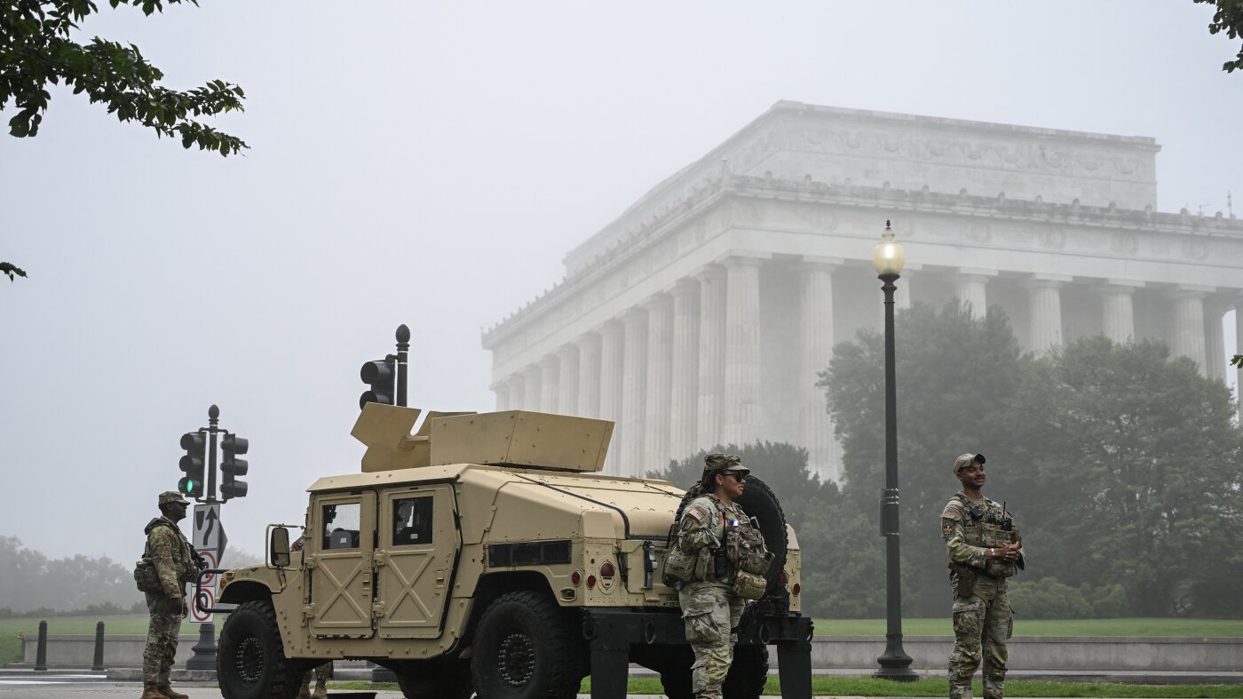Study says Guard has done little to reduce violent crime in D.C. : NPR