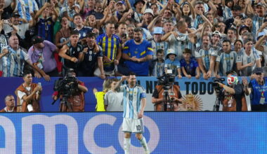 Messi ties World Cup career scoring record with his first hat trick in tournament as Argentina rolls