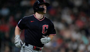 Rookie Travis Bazzana’s career night leads Guardians to 8-1 win over Astros
