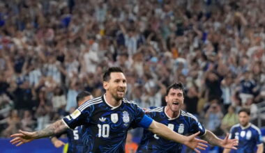 Messi becomes first to score in 7 straight World Cup games while extending goals record
