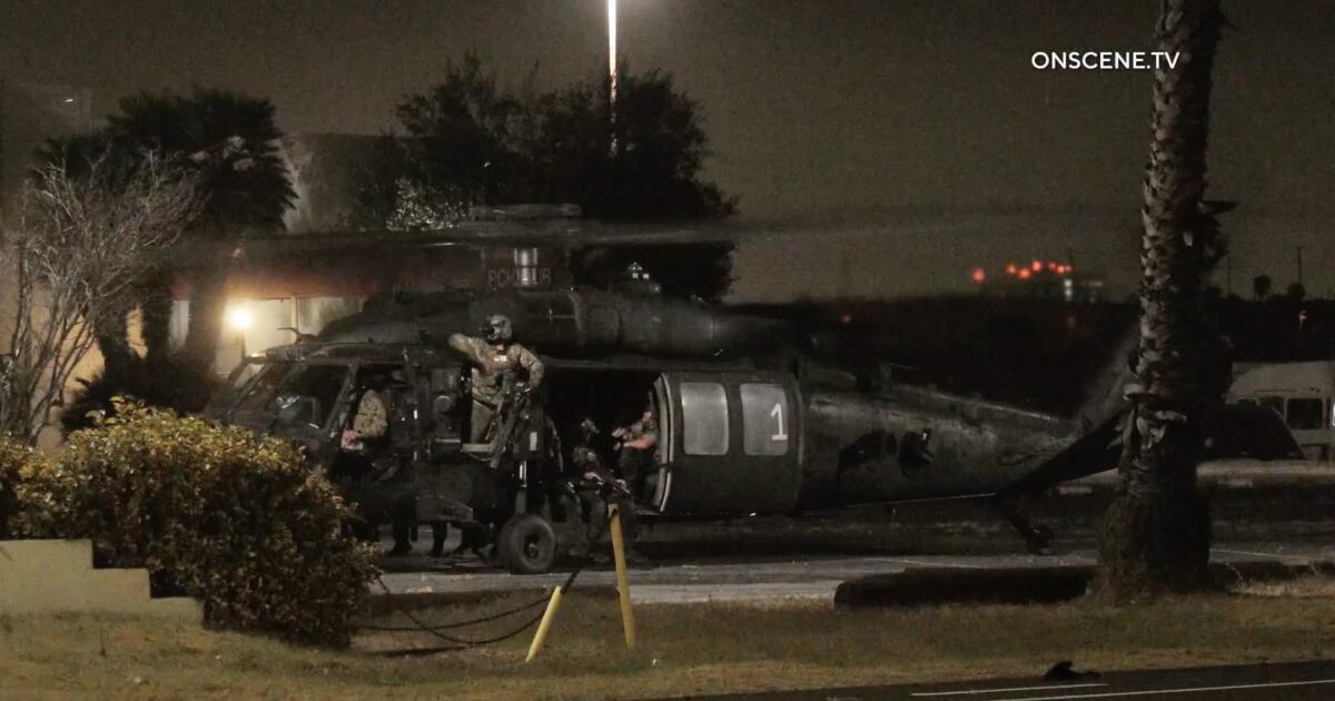 Days of intense military training exercises at empty buildings have Southern California on edge