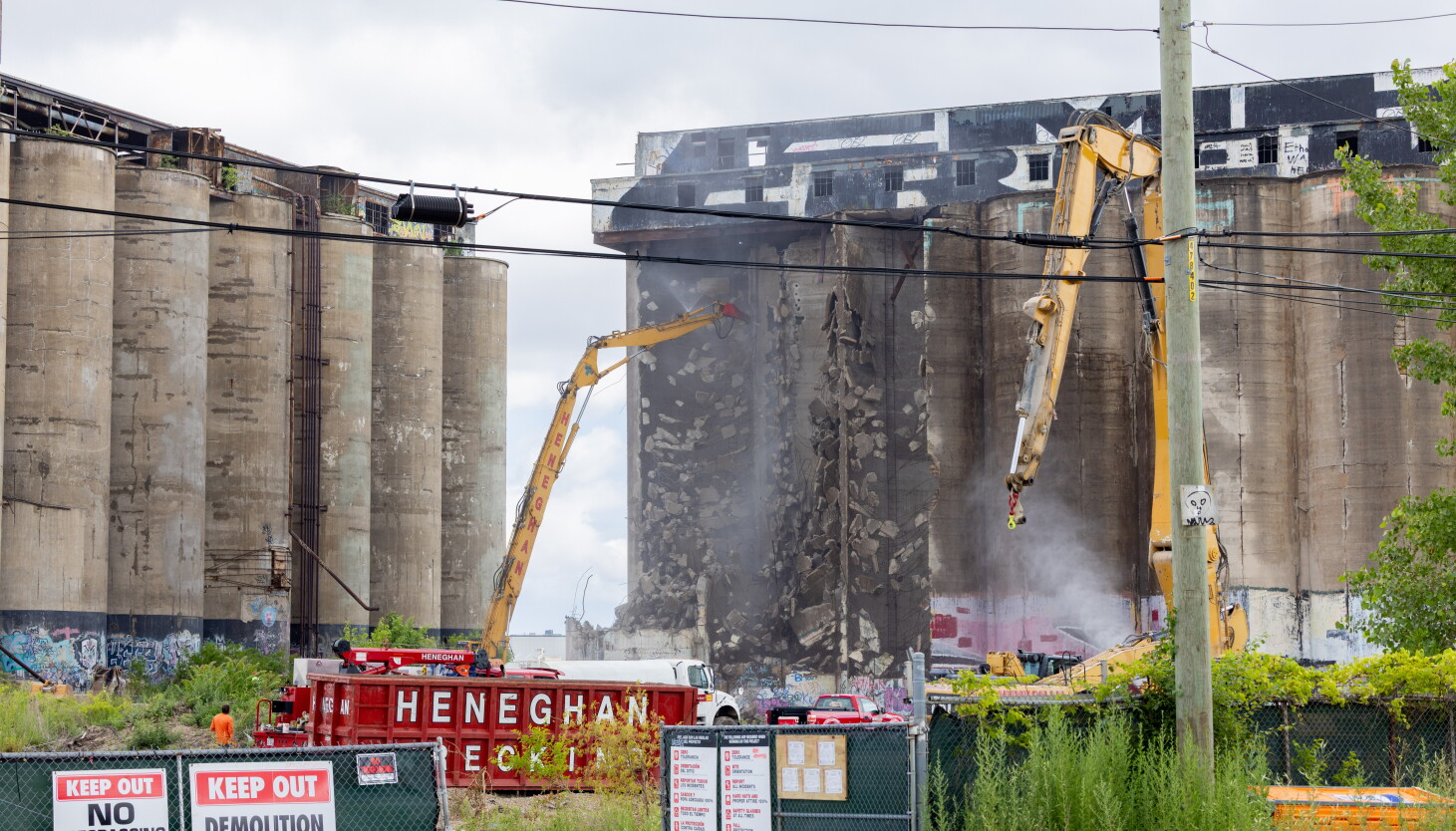After Damen Silos demolition, city warns owner about code violations