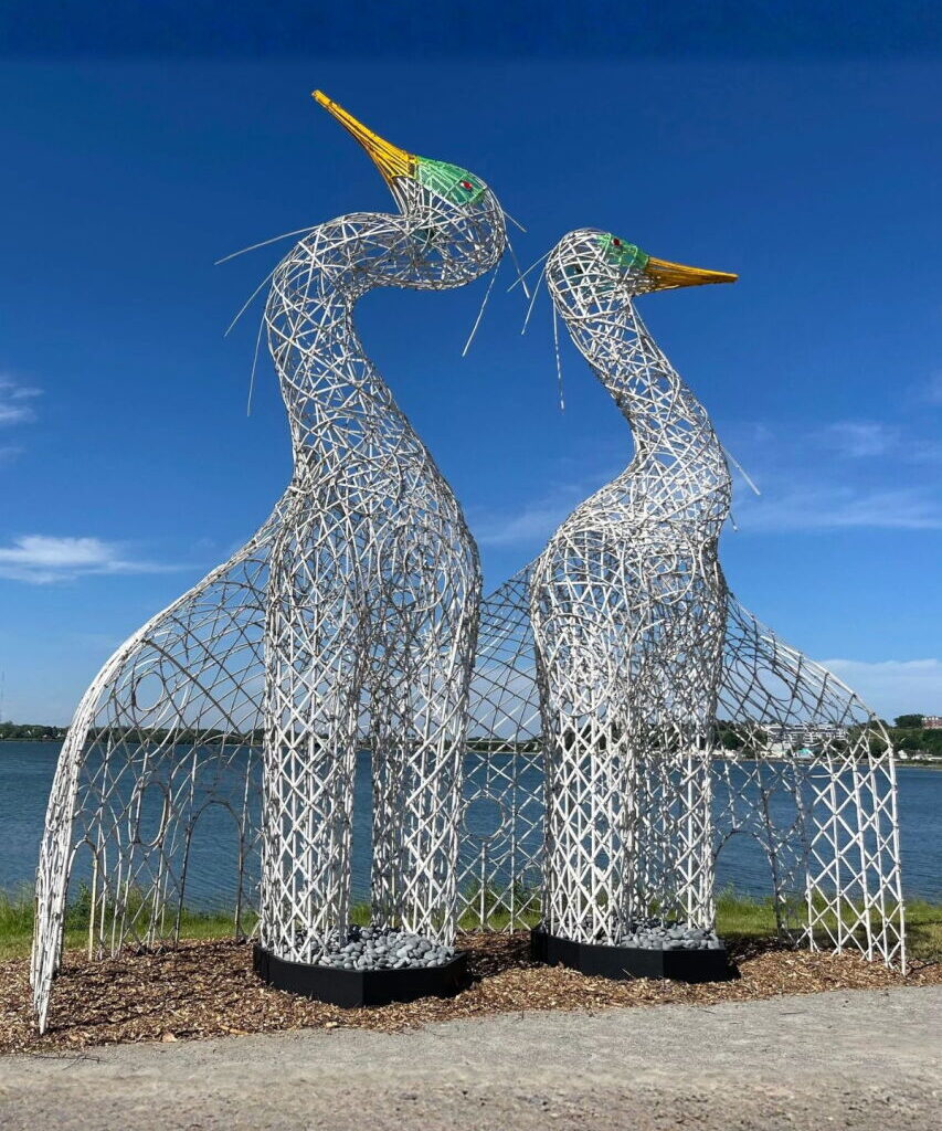 New Great Egret sculpture to debut at Ortenstone Gardens - Detroit Lakes Tribune
