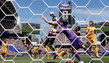 Alex Freeman, son of Antonio, scores goal for U.S. vs. Australia