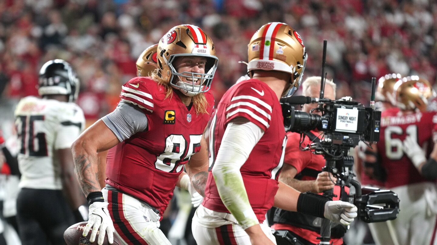 Mac Jones: George Kittle looks good, is "a wizard" with taking care of his body