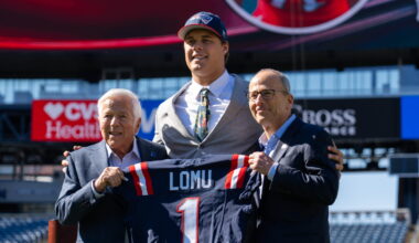 Patriots sign first-round pick Caleb Lomu