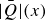 ModifyingAbove StartAbsoluteValue upper Q EndAbsoluteValue With bar left parenthesis x right parenthesis