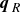 bold italic q Subscript upper R