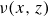 nu left parenthesis x comma z right parenthesis
