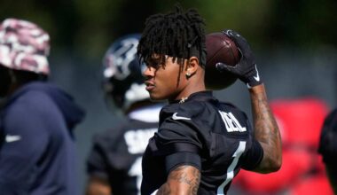 Texans WR Tank Dell is 'almost there' in return from 2024 injury: 'It's light at the end of the tunnel'