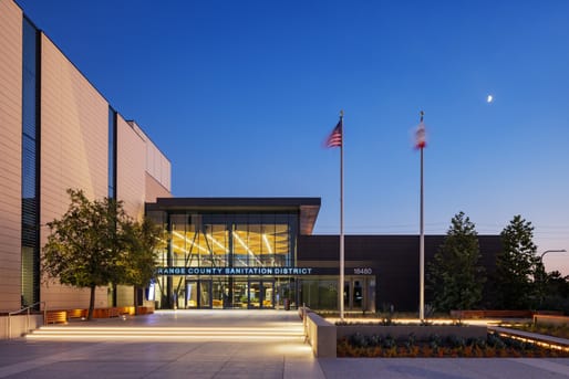 Orange County Sanitation District Headquarters in Fountain Valley, California by HDR. Image credit: Dan Schwalm