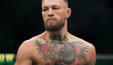 LAS VEGAS, NEVADA - JULY 10: Conor McGregor of Ireland walks in the octagon before his lightweight bought against :Dustin Poirier during UFC 264: Poirier v McGregor 3 at T-Mobile Arena on July 10, 2021 in Las Vegas, Nevada.
