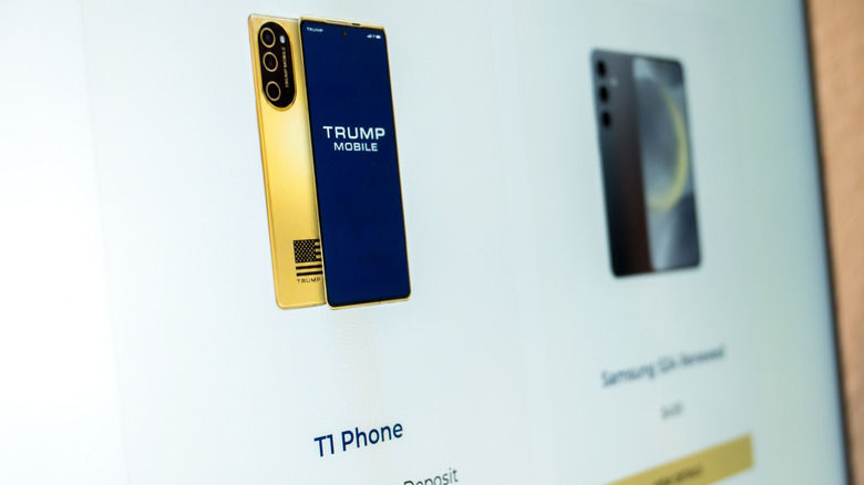 Trump T1 phone preorder website.