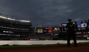 Red Sox and Yankees postponed due to rain, to play doubleheader on Aug. 29