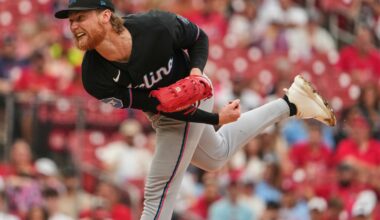Max Meyer leads the Marlins to a 4-0 win over the Cardinals to improve his record to 9-0