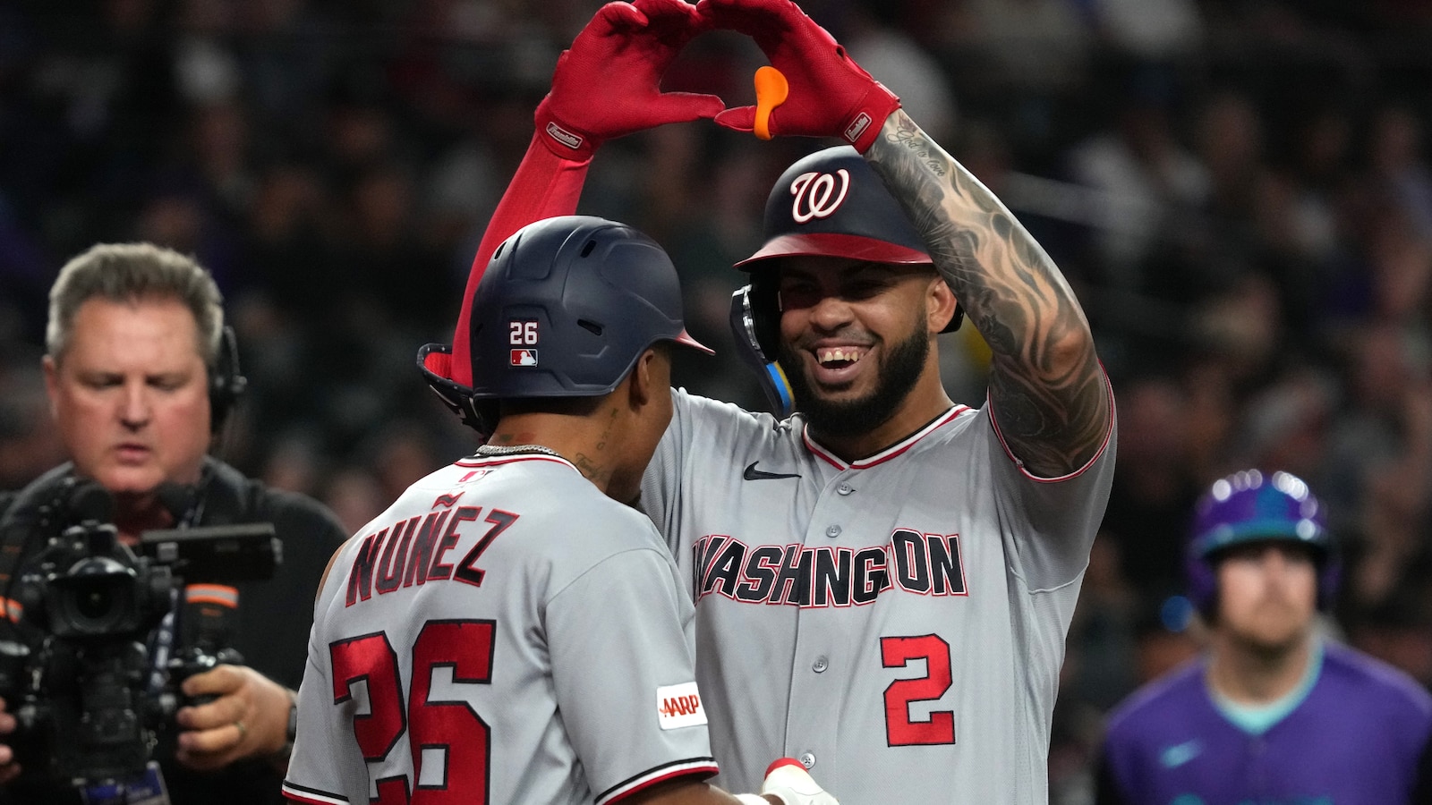 García hits 1st grand slam for his 2nd HR of game in Nationals' 14-1 romp over Diamondbacks