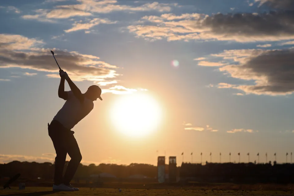 Clark teed off late and many fans had gone home
