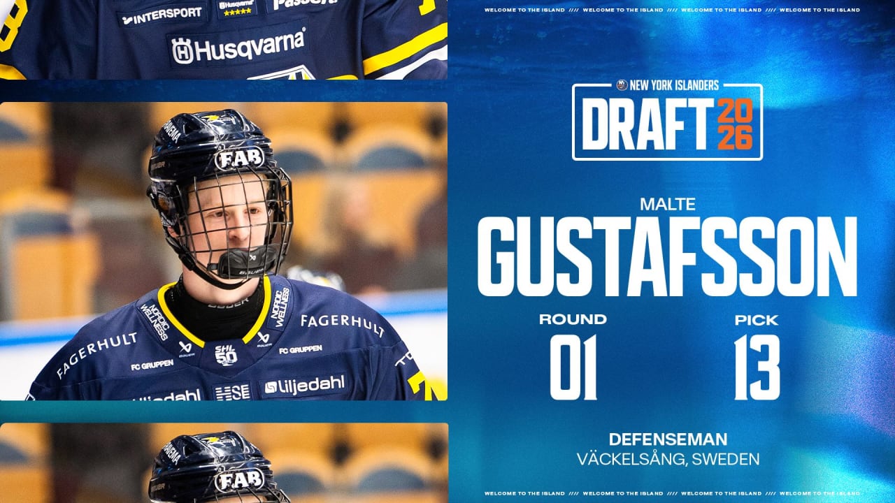 Islanders Select Gustafsson at No. 13