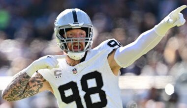 Las Vegas Raiders defensive end Maxx Crosby (98)
