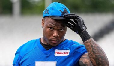 Detroit Lions running back David Montgomery