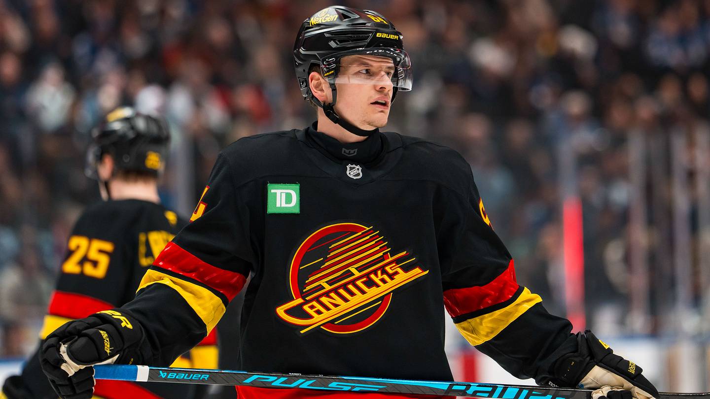 Former Vancouver Canucks forward David Kampf, who was briefly a member of the Buffalo Sabres