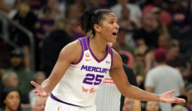 Phoenix, Arizona, USA; Phoenix Mercury forward Alyssa Thomas (25) against the Chicago Sky at Mortgage Matchup Center. Mandatory Credit: Mark J. Rebilas on July 7, 2026