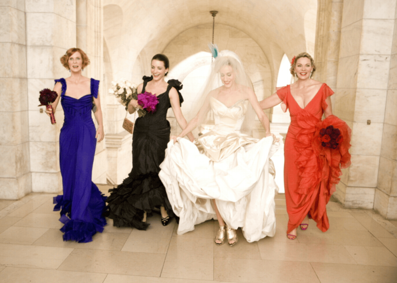 Kim Cattrall, Sarah Jessica Parker, Kristin Davis, and Cynthia Nixon in ‘Sex and the City.' -