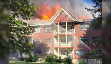 Firefighters respond to massive fire at Helix Apartments in St. Louis Park