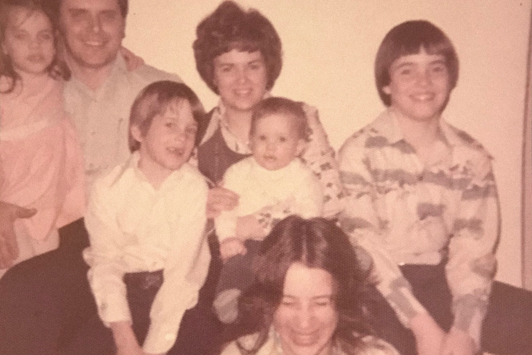 A family photo of Mike McCarthy's family taken when he was a teenager.