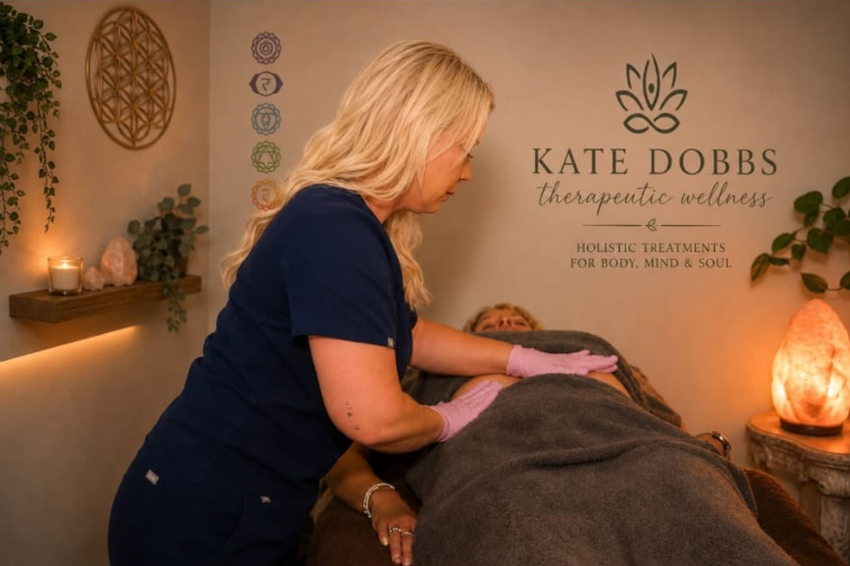 Kate Dobbs offers reiki, reflexology and lymphatic drainage massage