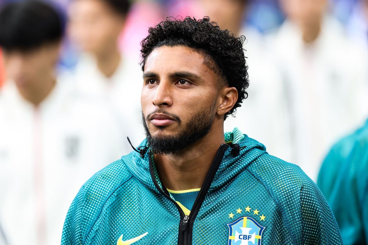 Ederson player of Brazil during the FIFA World Cup 2026 Round of 32 match between Brazil and Japan at Houston Stadium, in Texas, United States, on Monday, June 29, 2026