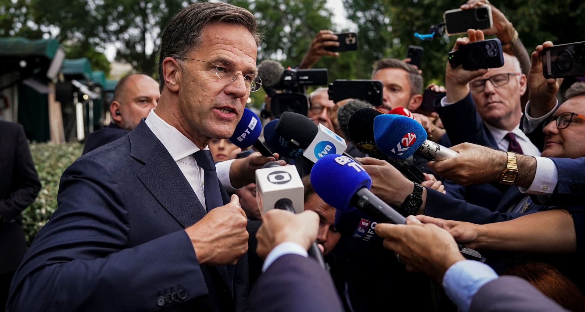 NATO allies put on a united front as they prepare to meet Trump