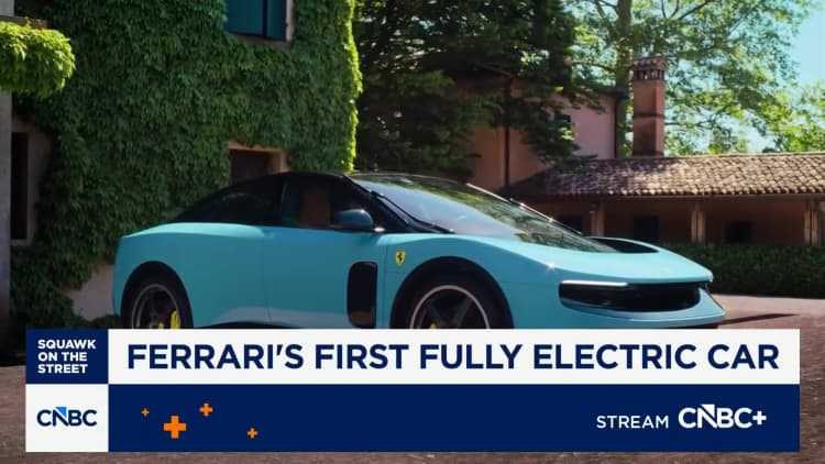 Ferrari unveils its first fully electric vehicle