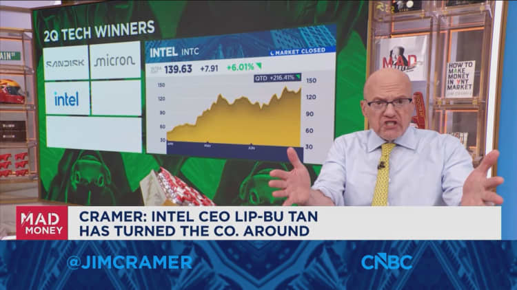 Intel CEO has turned the company around, says Jim Cramer