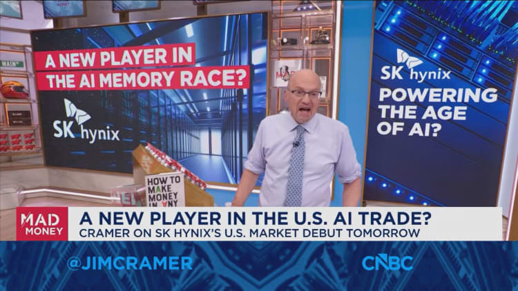 When memory chip supply catches up, the boom could end, says Jim Cramer on SK Hynix