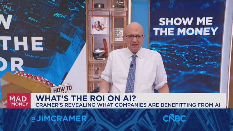 Too few winners are telling an AI success story, says Jim Cramer