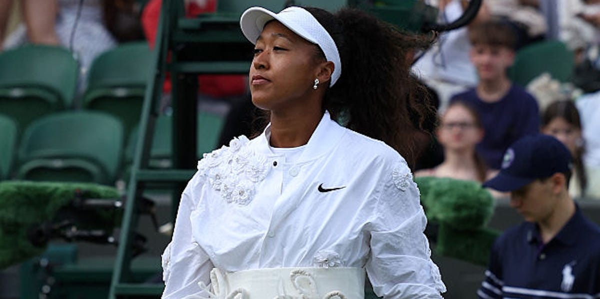 Naomi Osaka Wore a Deconstructed Version of Her Kimono Look for Her Second Wimbledon Match