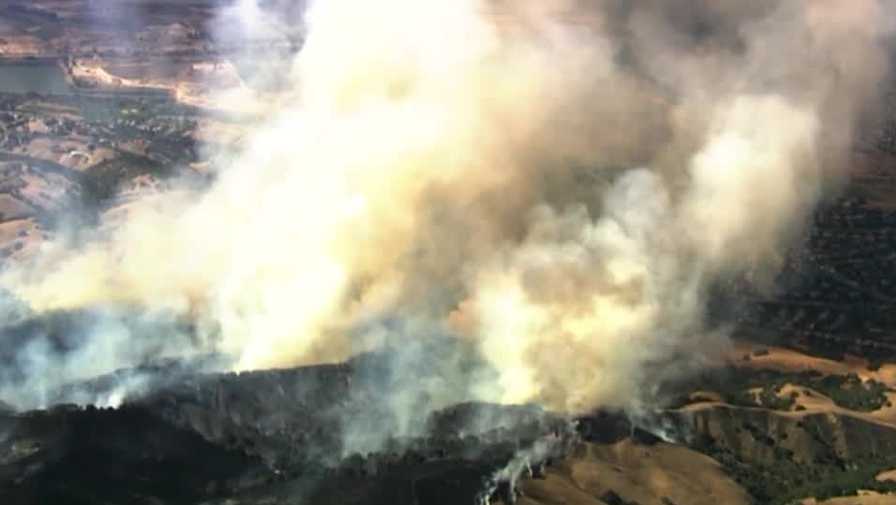 Evacuation map for 'Little Fire' near Pleasanton in Alameda County