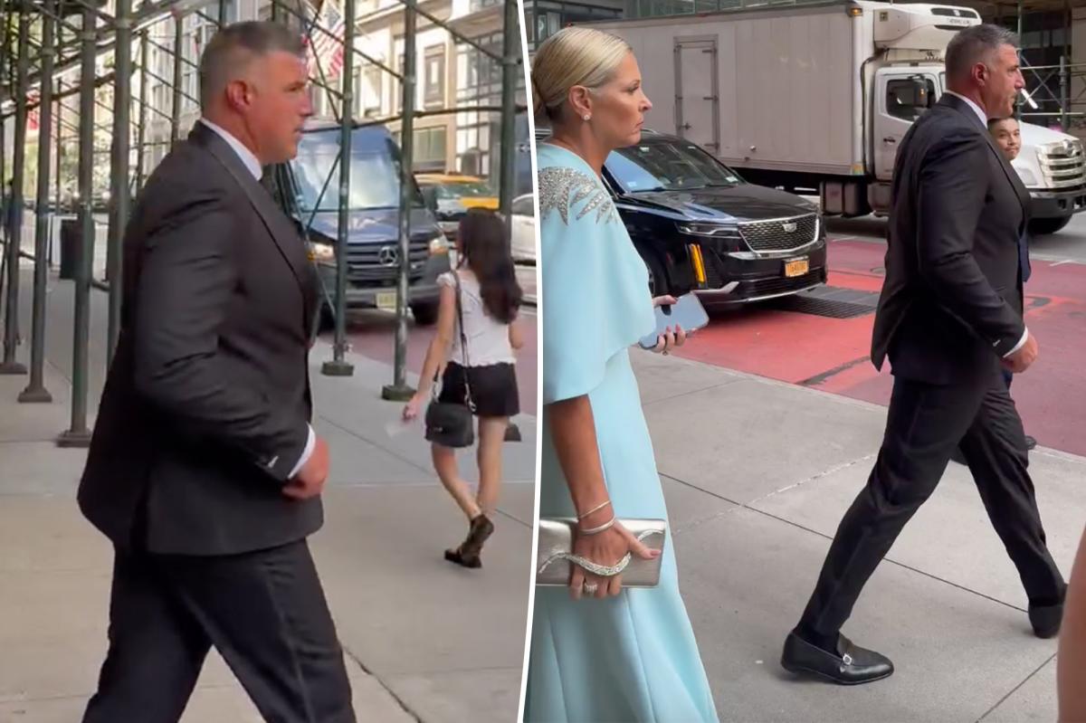Mike Vrabel and wife Jen head to Taylor Swift and Travis Kelce's MSG wedding
