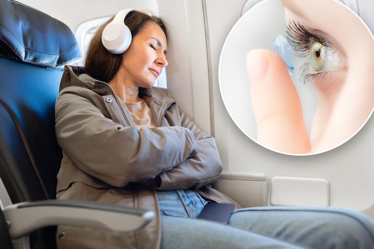 Why you shouldn't wear contact lenses on airplanes