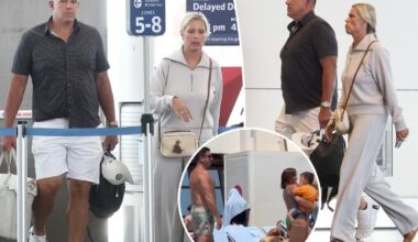 Mike Vrabel and wife Jen put on united front at Utah airport