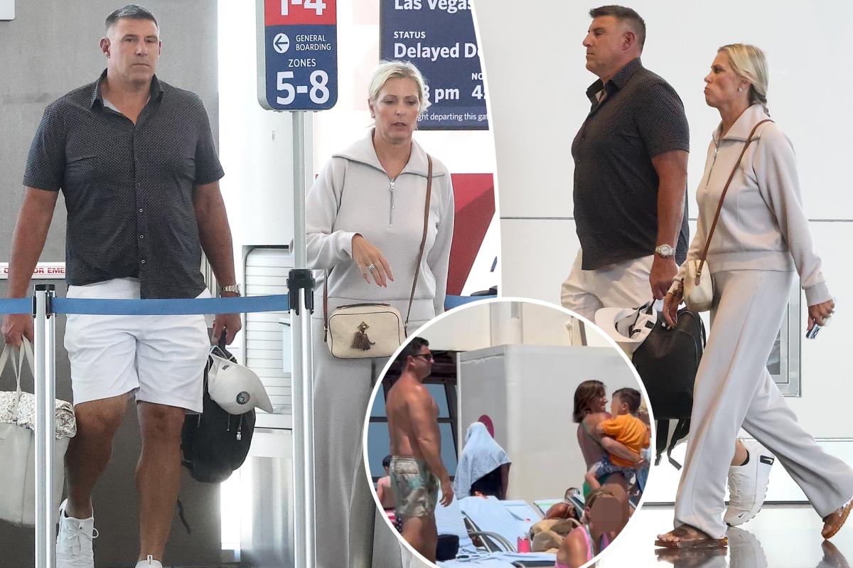 Mike Vrabel and wife Jen put on united front at Utah airport