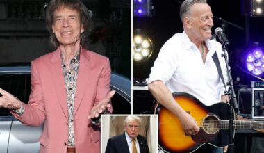 Mick Jagger says fans don’t want political lectures after Bruce Springsteen’s anti-Trump speeches