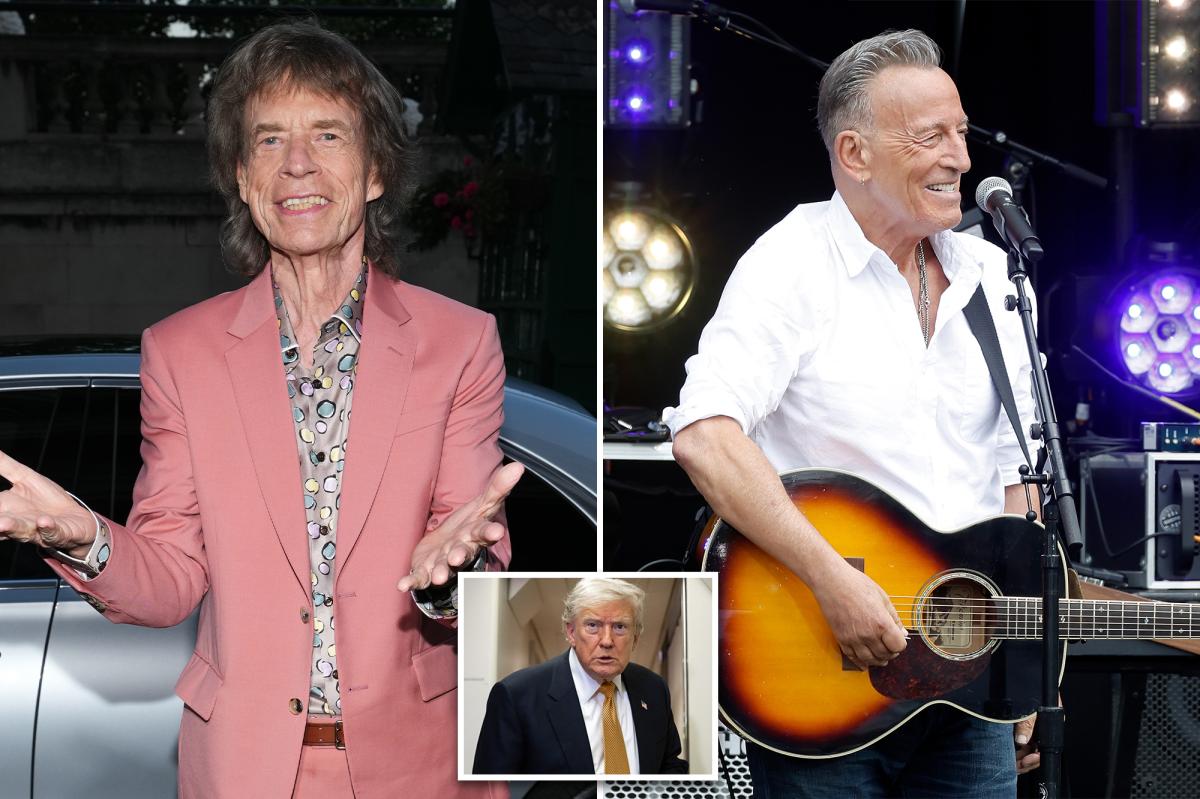 Mick Jagger says fans don’t want political lectures after Bruce Springsteen’s anti-Trump speeches